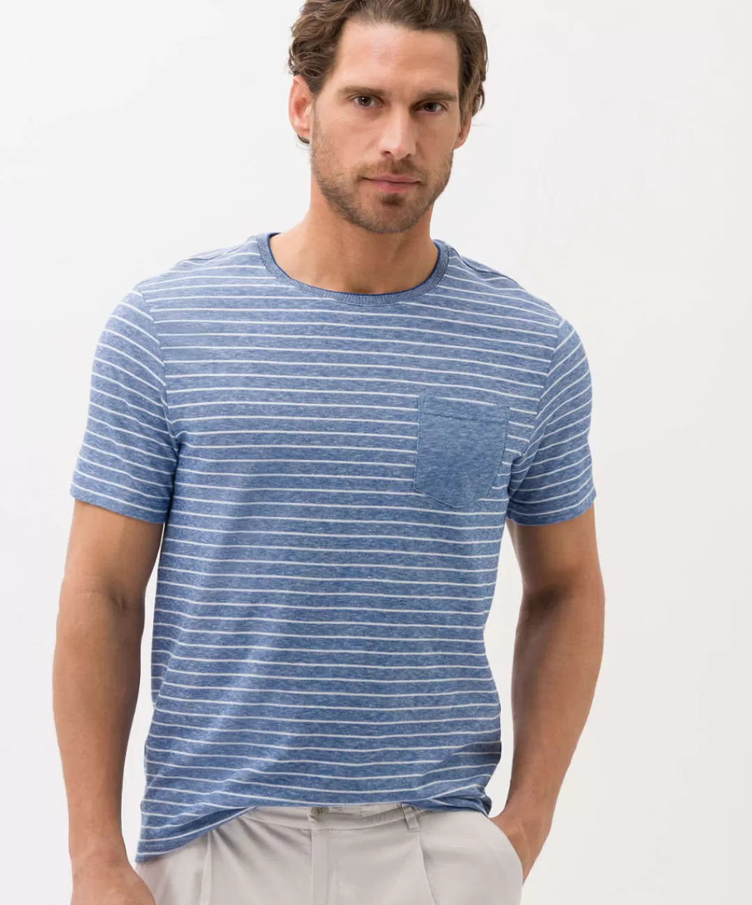BRAX Shirts | Polo'S | Style Timo Cobalt